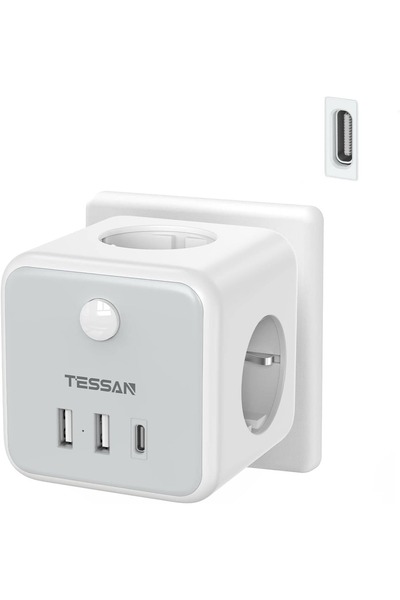 Wall Type 3-Piece 2 USB A+1 USB C On-Off Feature