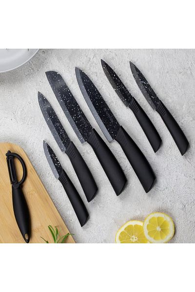 Ambition Knife set, 2 pieces, black, Skiv