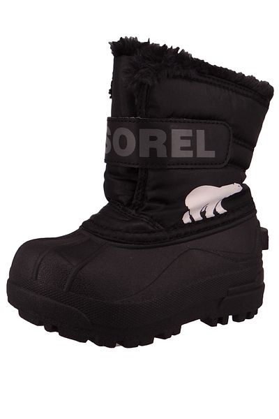 Sorel Kinder Stiefel Winterschuhe Childrens Snow Commander NC1960-010 1869561 Schwarz 010 Black Charcoal