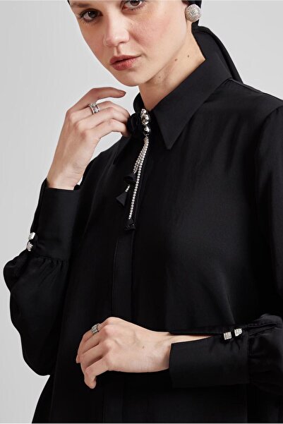 Alvina Broch Detail Tunic 45373 Model Men's Shoes