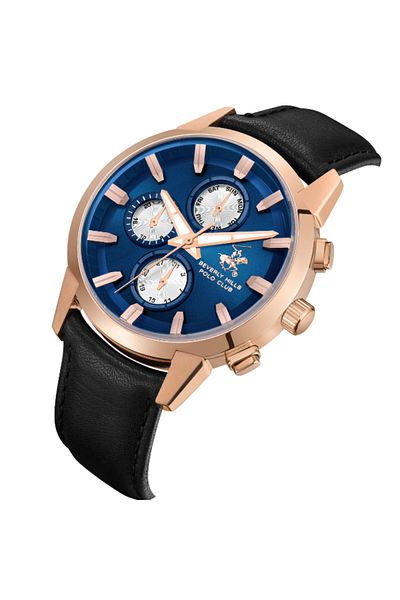 Beverly Hills Polo Club Men Multi Function Dark Blue Dial Watch - BP3666X.499