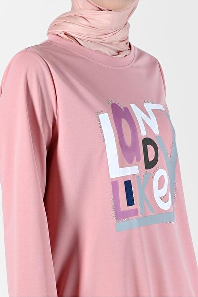 Alvina BASKI DETAYLI EŞOFMAN TUNİK 42653