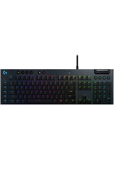 logitech لوحة مفاتيح الألعاب الميكانيكية Logitech G815 LightSync RGB - أسود