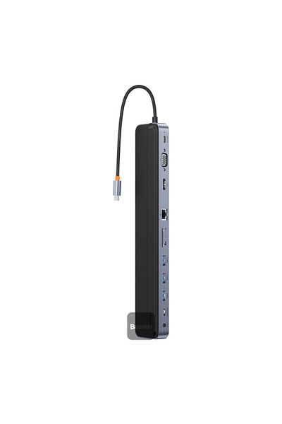 Baseus Elitejoy Gen2 11-Port Type-C Hub Adapter - Dark Grey