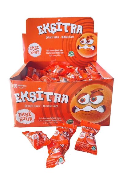 BEBETO Ekşitra Kola Aromalı Ekşi Şekerli Sakız 100 Adet