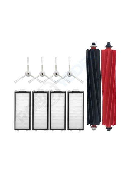 robotyedek Roborock Q Revo Master White Compatible Brush Hepa Filter Set Without Mop - 9 Pieces