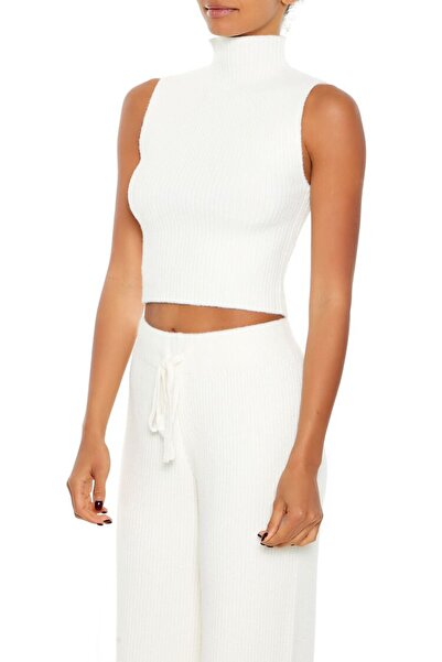 Forever 21 Triko Yüksek Yaka Bluz