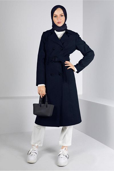Alvina Belted Buttoned Trench Coat 10679