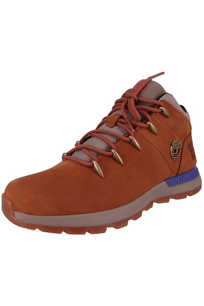 Timberland Herren Sportliche Halbschuhe Sprint Trekker Mid TB0A61FZF13 Braun Rust Nubuck Leder/Synthetik mit A