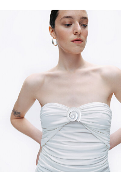 Nocturne İstiridye Aksesuarlı Bluz