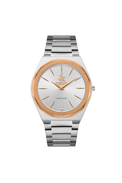 Beverly Hills Polo Club BEVERLY HILLS POLO CLUB Men Analog Silver Dial Watch - BP3667X.330