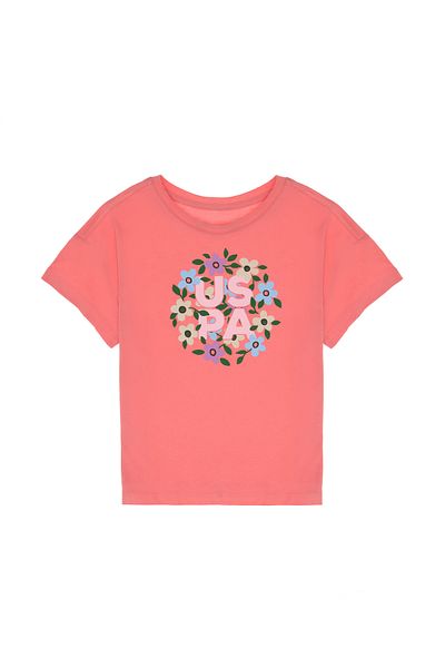 U.S. Polo Assn. Girl's Pink T-Shirt 50306187 -Vr041