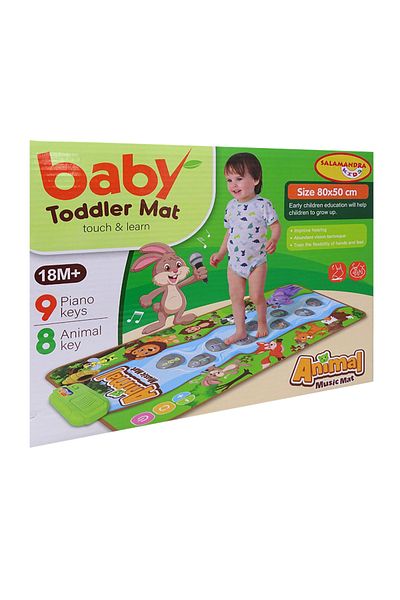 Salamandra Covoras muzical cu animalute si numere, 79 x 40 cm, Salamandra Kids