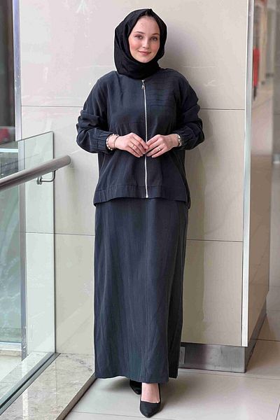Nuss 1030 Sleeveless Inner Dress with Jacket Double Suit
