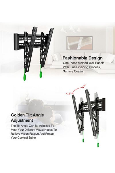 Nb North Bayou Tilt TV Wall Mount for Most 40-60 Inch Flat Screen/Curved TV,Low Profile Wall Mount