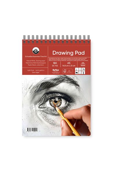 GLANCE Schoellershammer A5 180 Gr Heavy Weight Drawing Pad, 20 Sheets Drawing Notebook