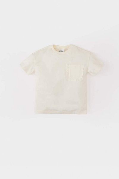 DeFacto New Season Baby Girl Crew Neck Basic Plain Short Sleeve T-Shirt