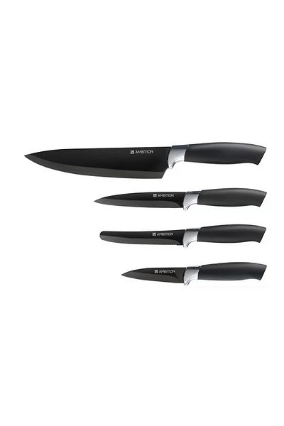 Ambition Knife set, 4 pieces, Jasper Black