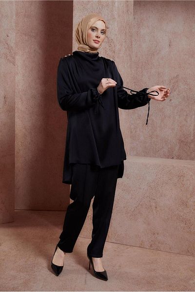 Alvina SATIN WOVEN PANT SUIT 30429