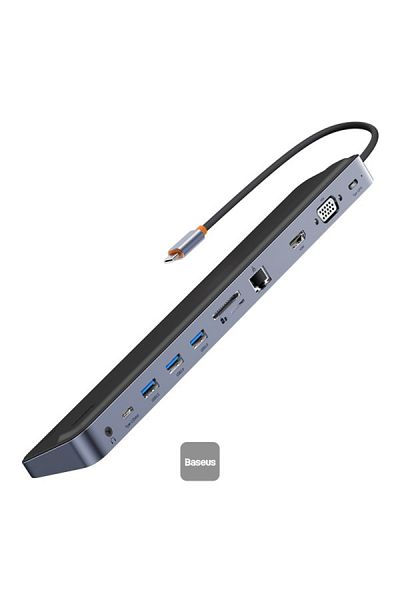 Baseus Elitejoy Gen2 11-Port Type-C Hub Adapter - Dark Grey