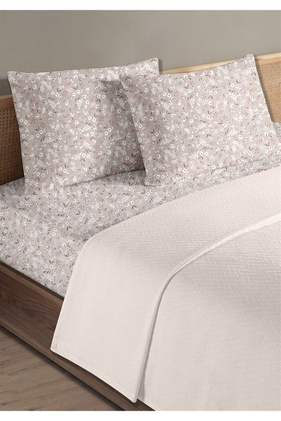 Evim 100% Cotton Doria Pink Double Pique Set 200 X 230 cm