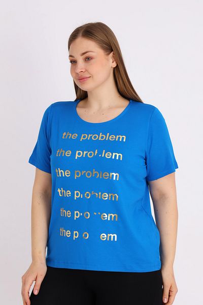 İntensive Tricou cu mânecă scurtă imprimat pentru femei de mărime mare