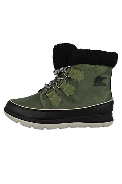 Sorel Explorer Carnival NL3040-371 Damen Winterstiefel Boot gefüttert Hiker Green Black Grün