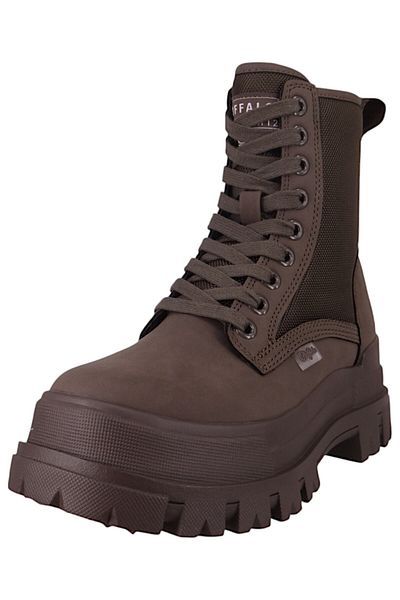 Buffalo Damen Elegante Stiefelette Aspha Com 2 1622295 Grün Khaki Textil/Synthetik mit herausnehmbarem Schaumstoff
