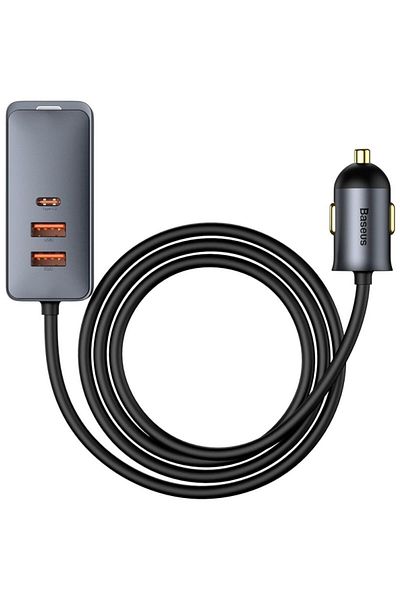 Baseus Baseus Share Together PPS multi-port Fast charging car charger - 120 W - 3U+1 Type-C - Grey