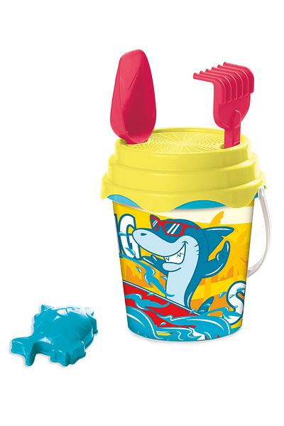 Mondo Surfing Shark Bio Bucket Set 17cm | Beach and Water Toys | Sand Bucket | Summer Toys