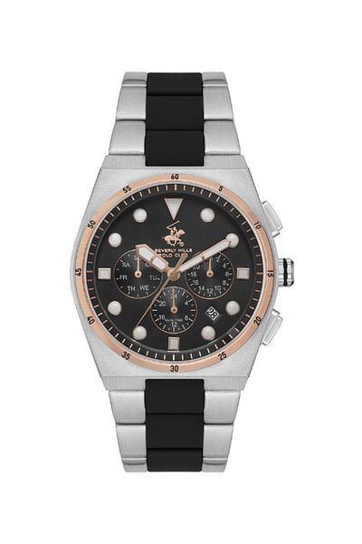 Beverly Hills Polo Club Men's Multi Function Black Dial Watch - BP3626X.550