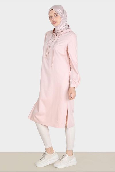 Alvina Hooded Buttoned Tunic - 42784