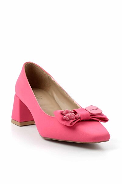Bambi Mat Fuşya Kadın Klasik Topuklu Ayakkabı K01213355538