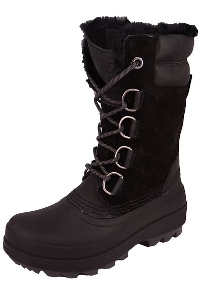 Kamik Damen Winterstiefel Stiefel Lauren WK2429 Schwarz BLK Black Leder/Synthetik mit RAVEN & EVA