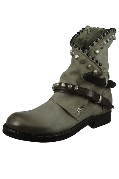 A.S.98 Damen Elegante Stiefelette 3003 Verti 207239-0202-0001 Grau Cenere Leder