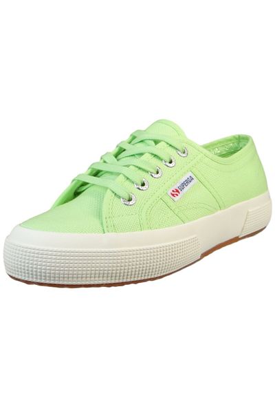 Superga Damen Low Sneaker 2750 Cotu Low Top S000010 Grün Atd Green-lt Favorio Baumwolle
