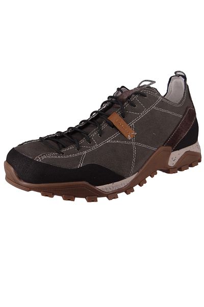 Aku Herren Halbschuhe Halbschuhe Wanderschuhe Nativa Canvas 646 Schwarz 024 Anthrazit Leinen mit VIBRAM