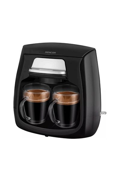 Sencor 500W Non-Slip Feet Overheating Protection Coffee Maker Black 300 ml
