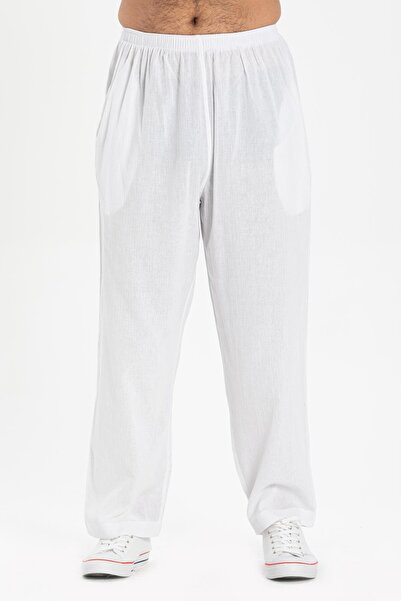 Eliş Şile Bezi Ανδρικό Summer Shalwar - White Byzy