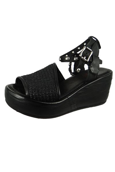 A.S.98 Damen Sandalen Arca A76002-0101 Schwarz 6002 Arca Leder