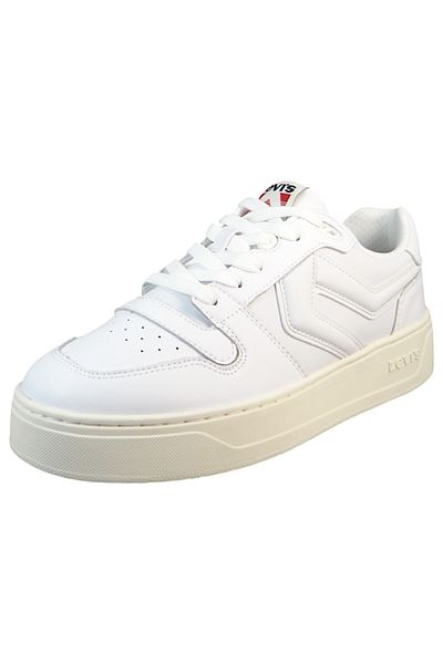 Levi's Herren Low Sneaker Glide Low Top 235894-1948 Weiß 51 Reg White Leder