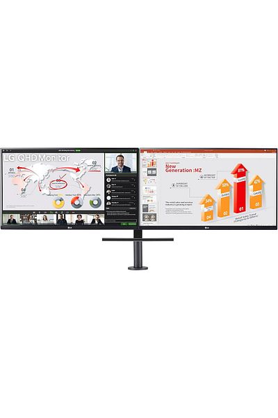 LG 27" 27QP88D-BS Dual Ergo Monitor with QHD IPS 5ms 75Hz Display
