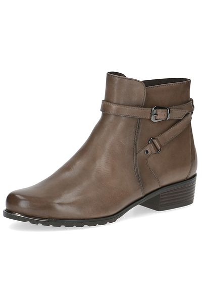 Caprice Damen Elegante Stiefelette 9-25308-43 Grau 348 Taupe Nappa Leder mit CAP Airmot./FB