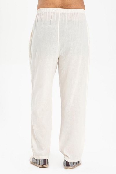 Eliş Şile Bezi Ανδρικό Summer Shalwar - Cream Crème Krm Φόρεμα