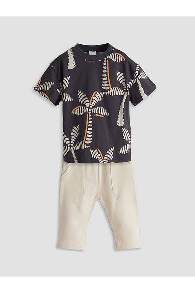 LC Waikiki Printed Baby Boy Shirt and Pants 2 Pack