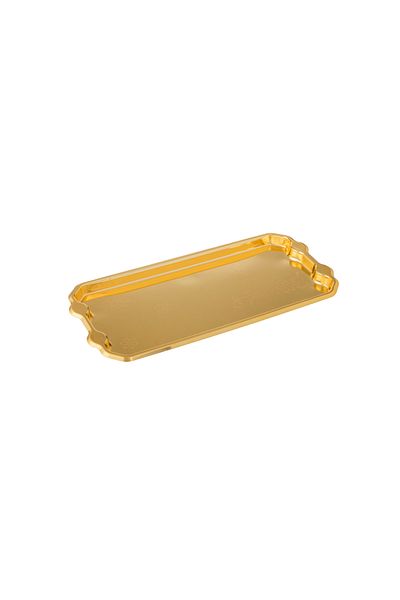 Dania Single serving tray for pastries, sweets and chocolates made of metal, size 32*16 cm, with a beautiful design