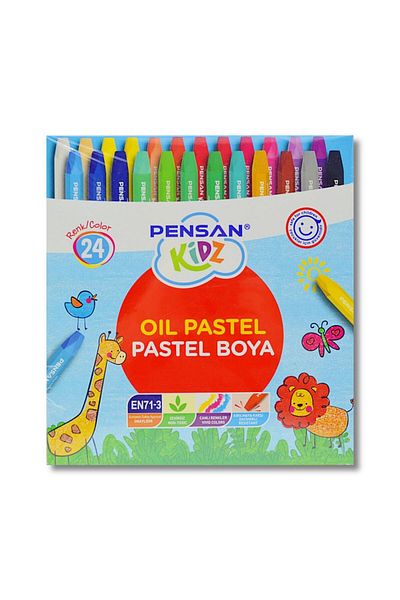 Pensan Kidz Cardboard Box Crayon 24 Colors and the Amazing Gumball Coloring Book 4 Pieces 16 Pages Hedye