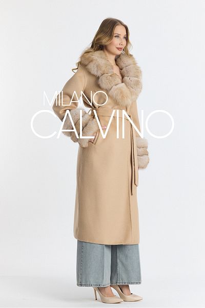 Milano Calvino Furry French Cashmere Coat