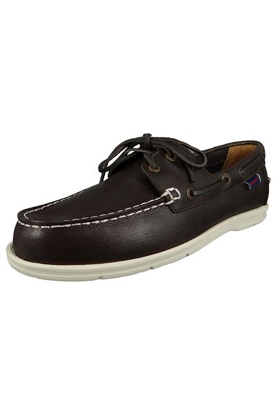 Sebago Herren Segel-/Bootsschuhe Halbschuhe Naples 7000070 Braun 901 Dk. Braunes Leder