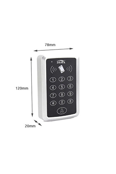 Genel Markalar Rfıd Şifreli Kapı Kilidi Kart Okuyucu Kartlı Geçiş Sistemi-50 Adet Proximity Anahtarlık